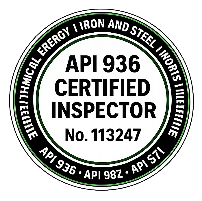 Inspection Refractory Service Api 936 Api 982